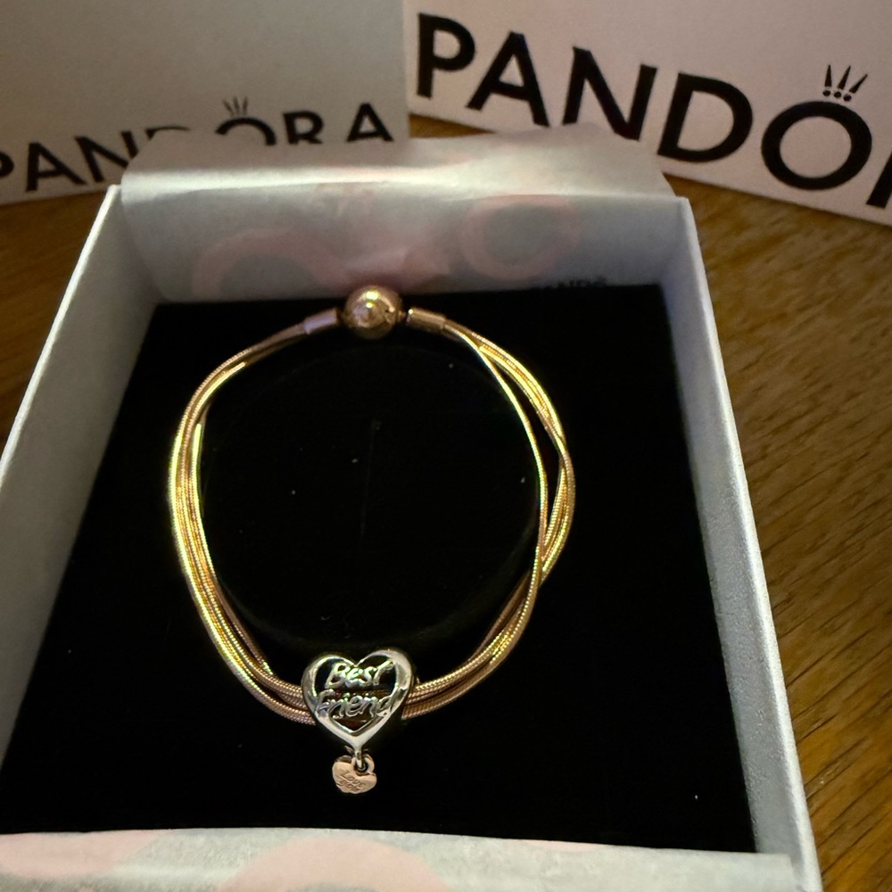 Pandora Bracelet with Heart Charm
